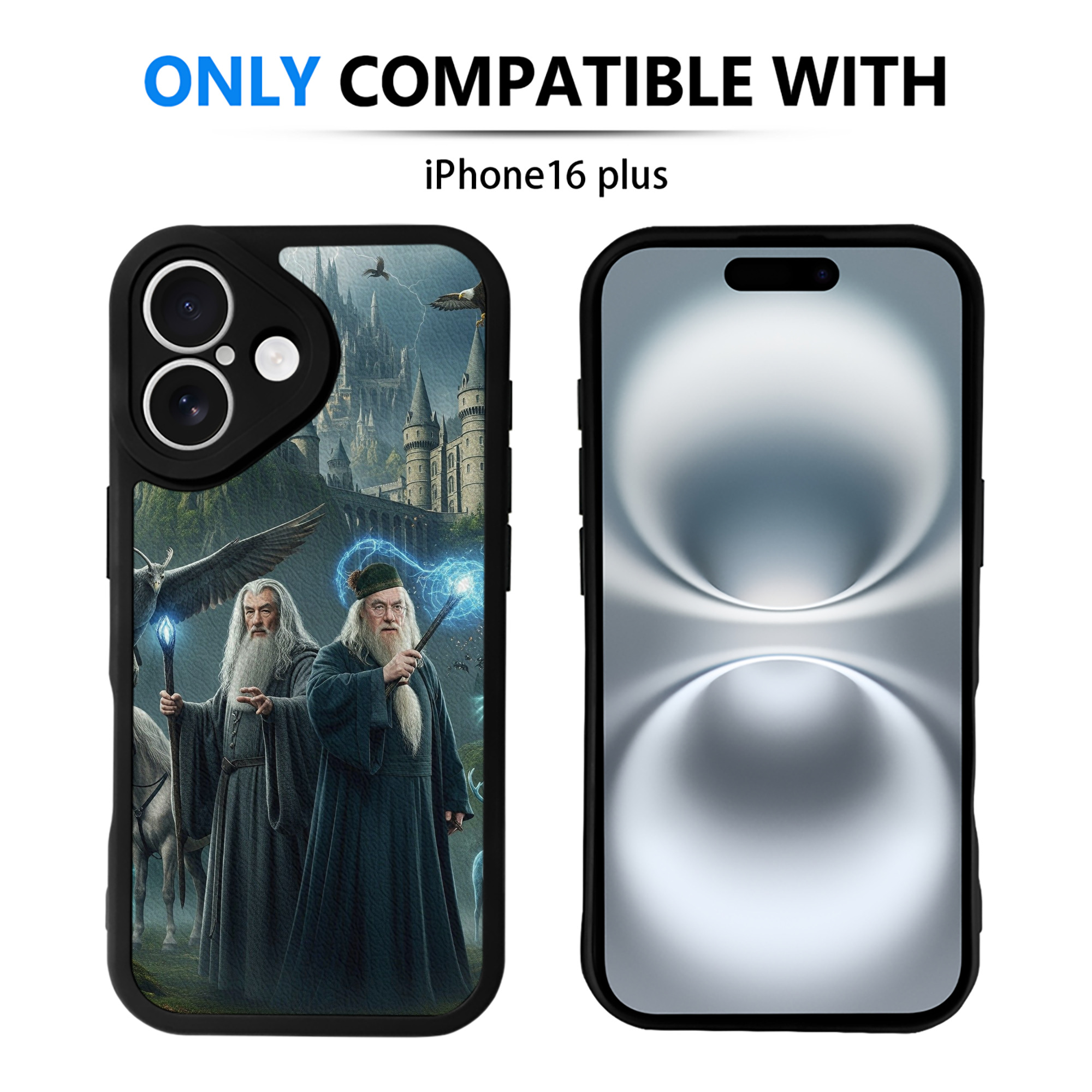 （画像用） Harry Potter ハリー・ポッターシリーズ 【iPhone 16シリーズ対応】シリコンスマホケース（レザー調） 材質：シリコン